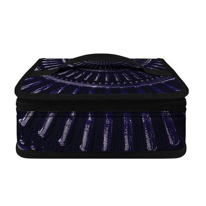Dark Navy Metal Spiral Print Small Lunch Bag