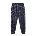Dark Navy Metal Spiral Print Sweatpants