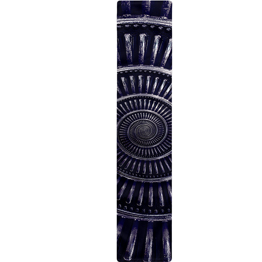 Dark Navy Metal Spiral Print Table Runner