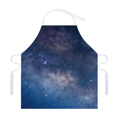 Dark Nebula Universe Galaxy Space Print Adjustable Apron