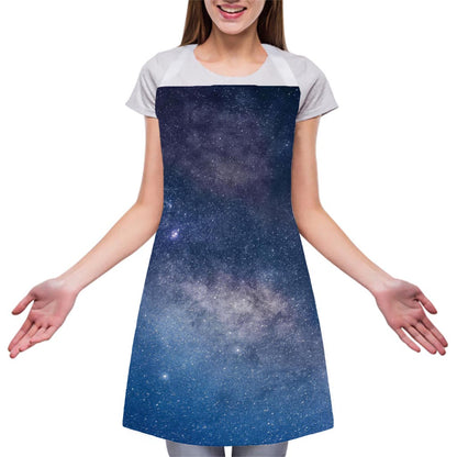 Dark Nebula Universe Galaxy Space Print Adjustable Apron