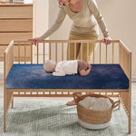 Dark Nebula Universe Galaxy Space Print Baby Crib Sheet