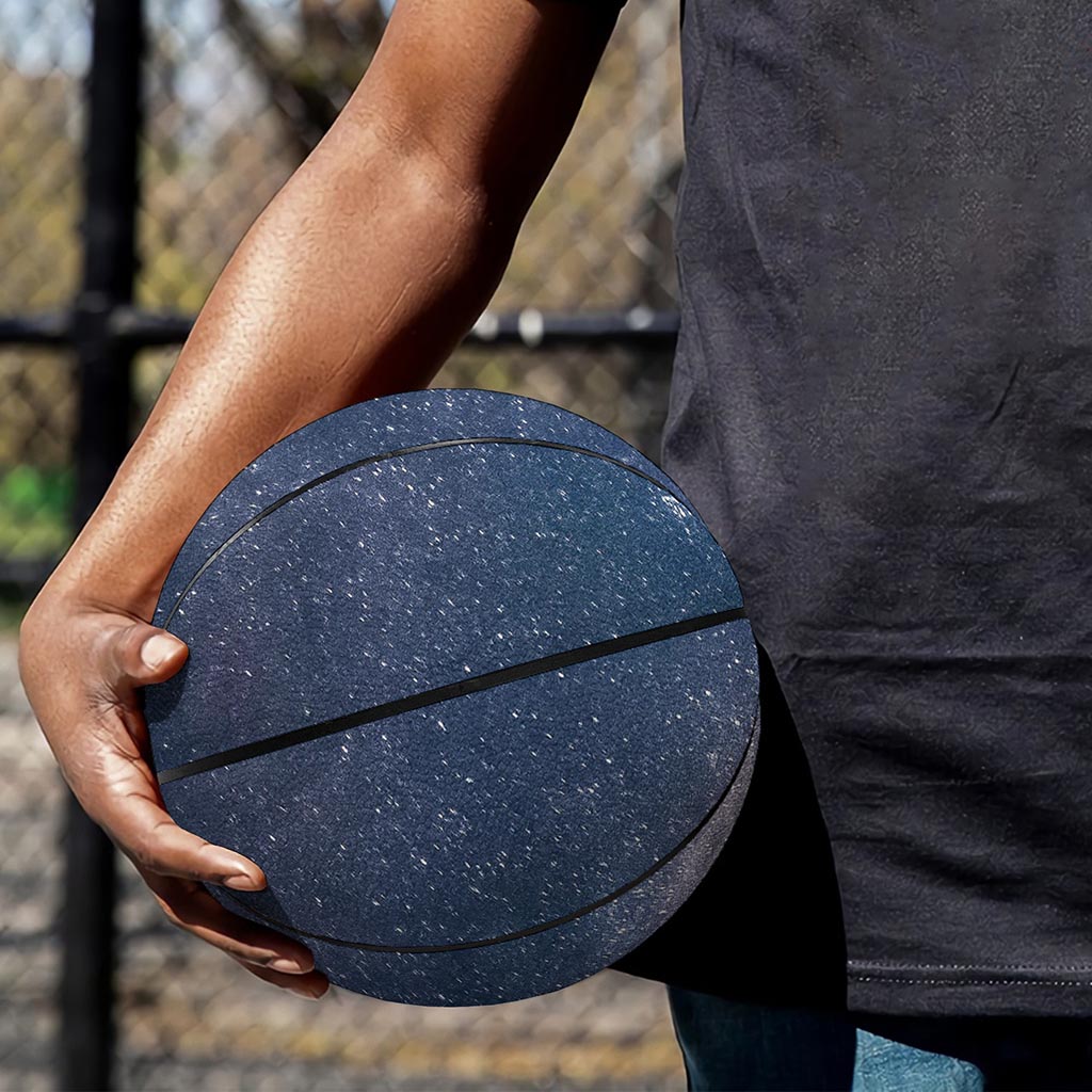 Dark Nebula Universe Galaxy Space Print Basketball