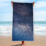Dark Nebula Universe Galaxy Space Print Beach Towel
