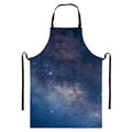 Dark Nebula Universe Galaxy Space Print Bib Apron With Pocket