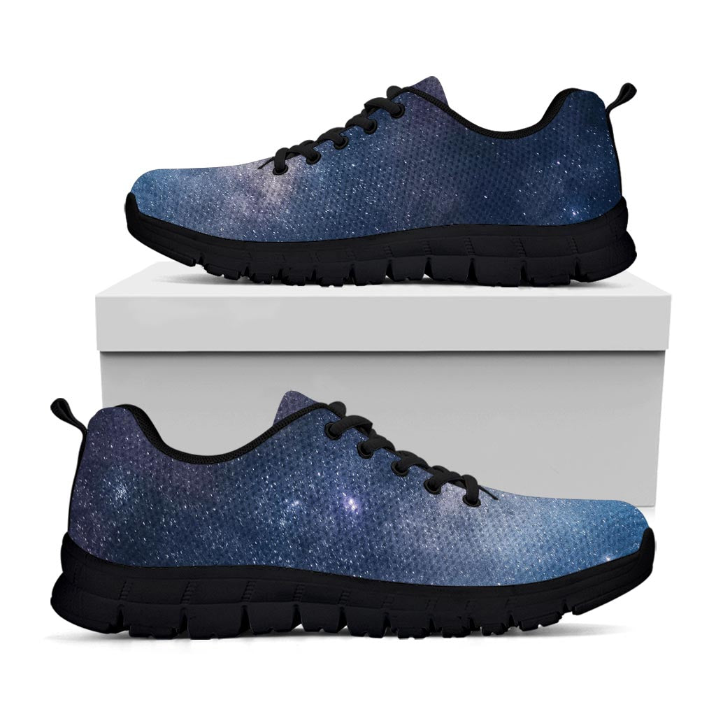 Dark Nebula Universe Galaxy Space Print Black Running Shoes