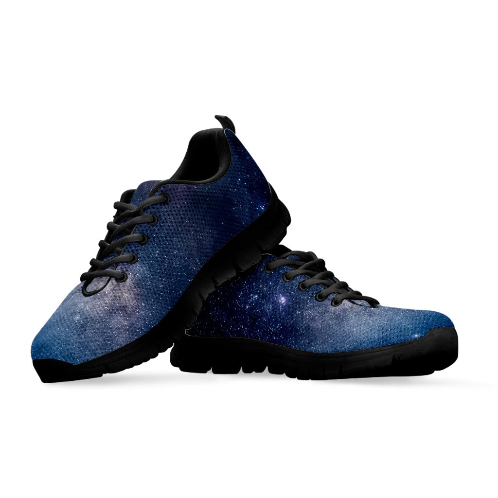 Dark Nebula Universe Galaxy Space Print Black Running Shoes
