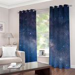 Dark Nebula Universe Galaxy Space Print Blackout Grommet Curtains