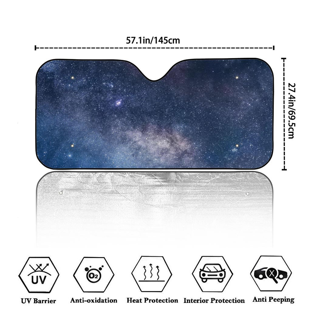 Dark Nebula Universe Galaxy Space Print Car Windshield Sun Shade