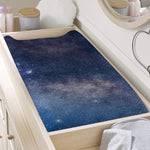 Dark Nebula Universe Galaxy Space Print Changing Pad Cover