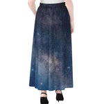 Dark Nebula Universe Galaxy Space Print Chiffon Maxi Skirt