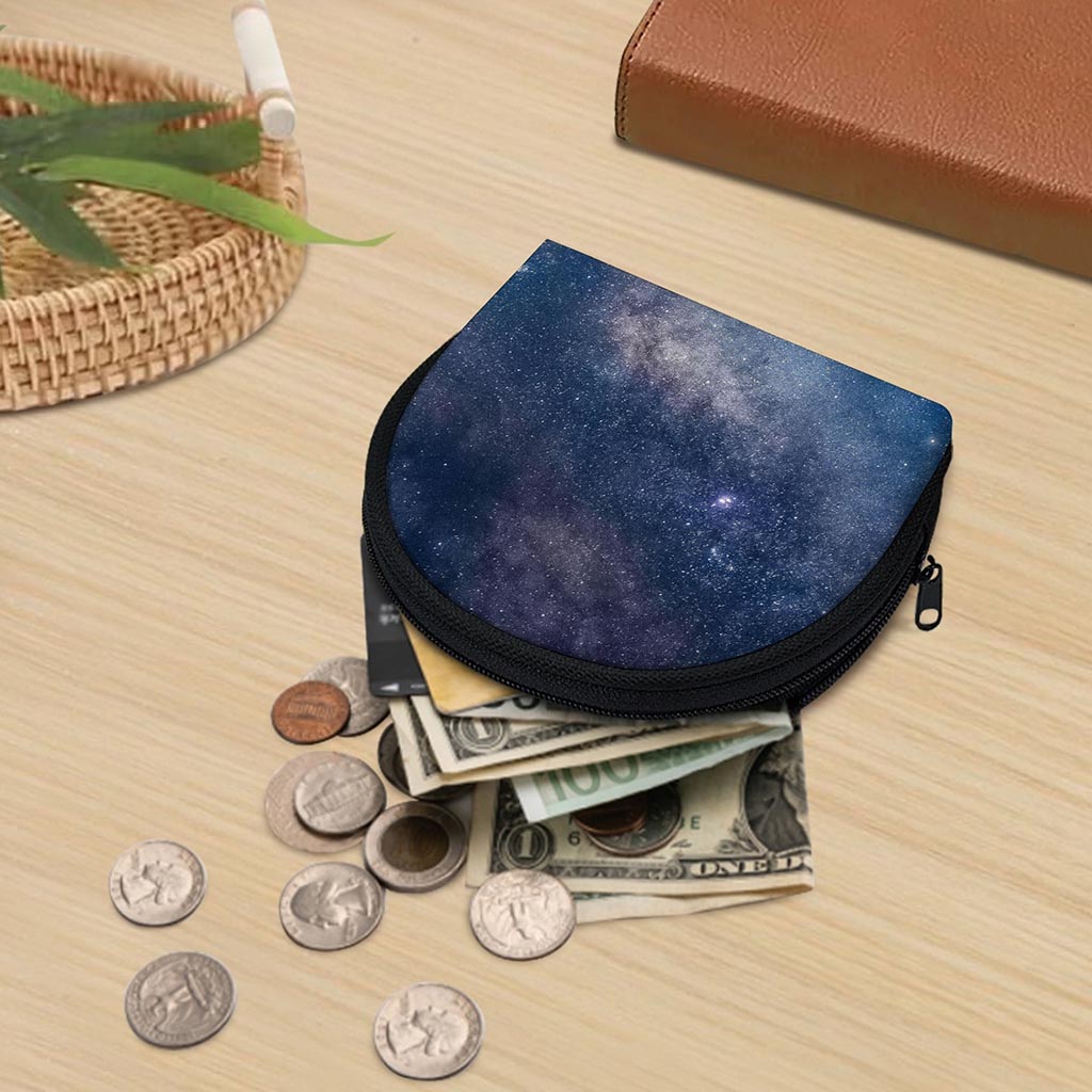 Dark Nebula Universe Galaxy Space Print Coin Purse