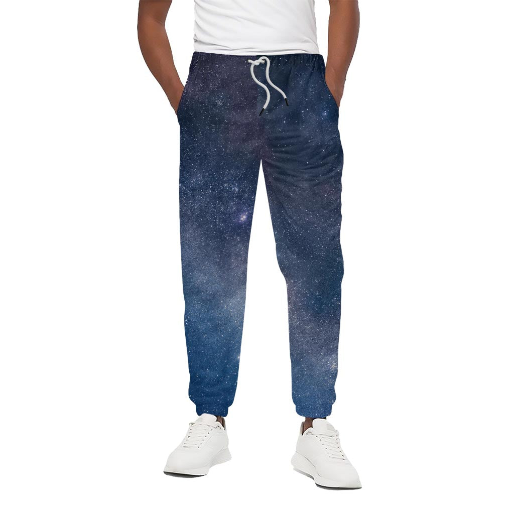 Dark Nebula Universe Galaxy Space Print Cotton Pants