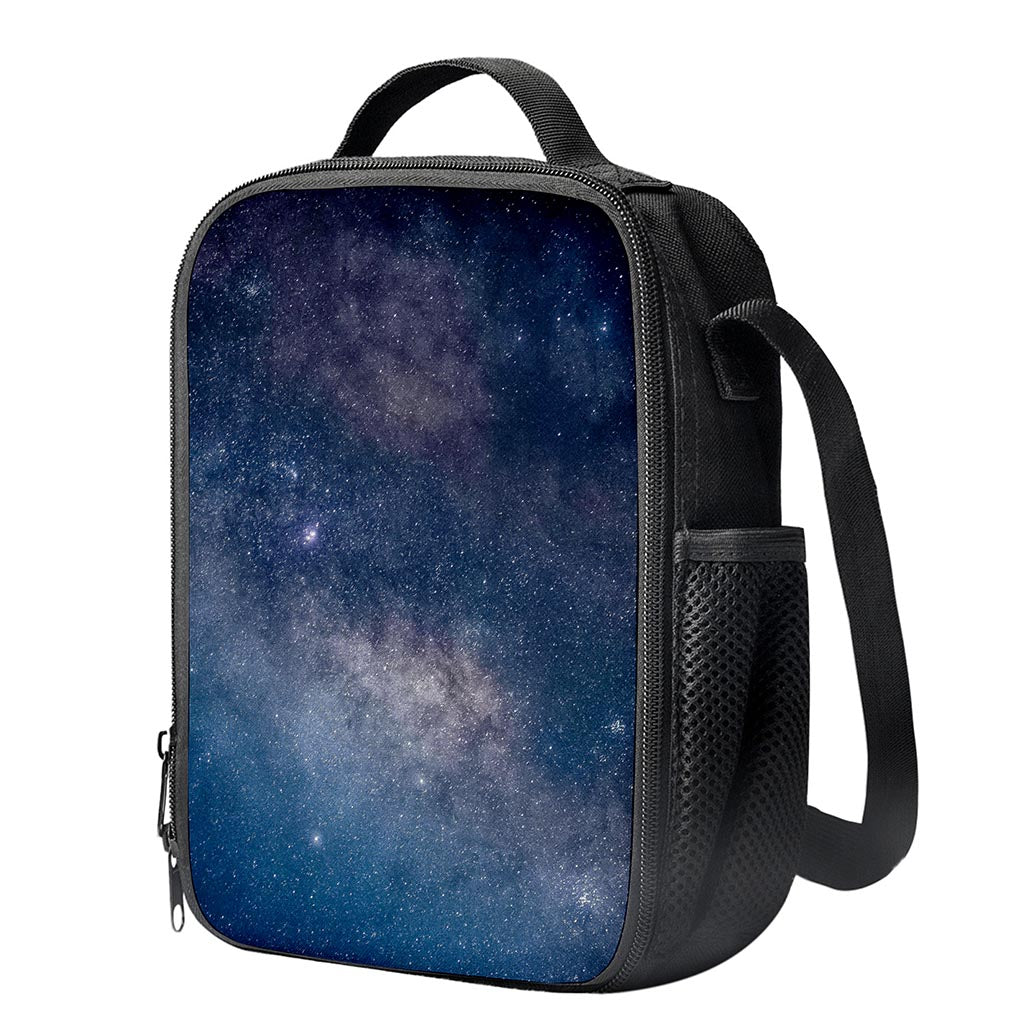 Dark Nebula Universe Galaxy Space Print Crossbody Lunch Bag