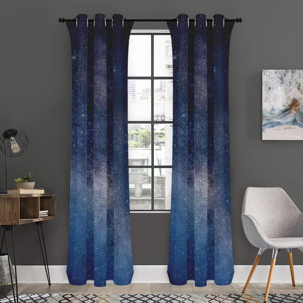 Dark Nebula Universe Galaxy Space Print Curtain