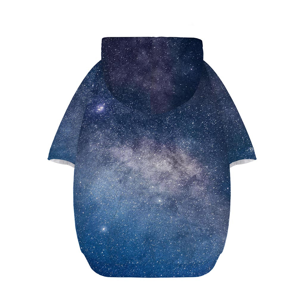 Dark Nebula Universe Galaxy Space Print Dog Zip Up Hoodie