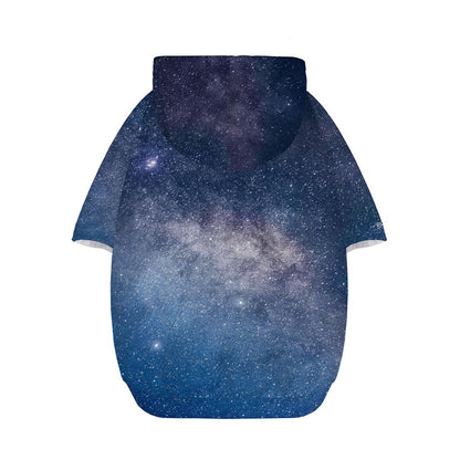 Dark Nebula Universe Galaxy Space Print Dog Zip Up Hoodie