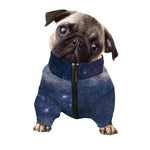Dark Nebula Universe Galaxy Space Print Dog Zip Up Jacket