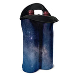 Dark Nebula Universe Galaxy Space Print Double Neoprene Wine Tote
