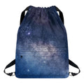 Dark Nebula Universe Galaxy Space Print Drawstring Backpack