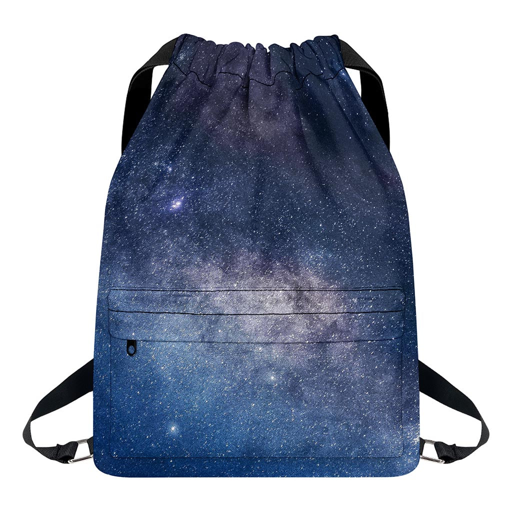 Dark Nebula Universe Galaxy Space Print Drawstring Backpack