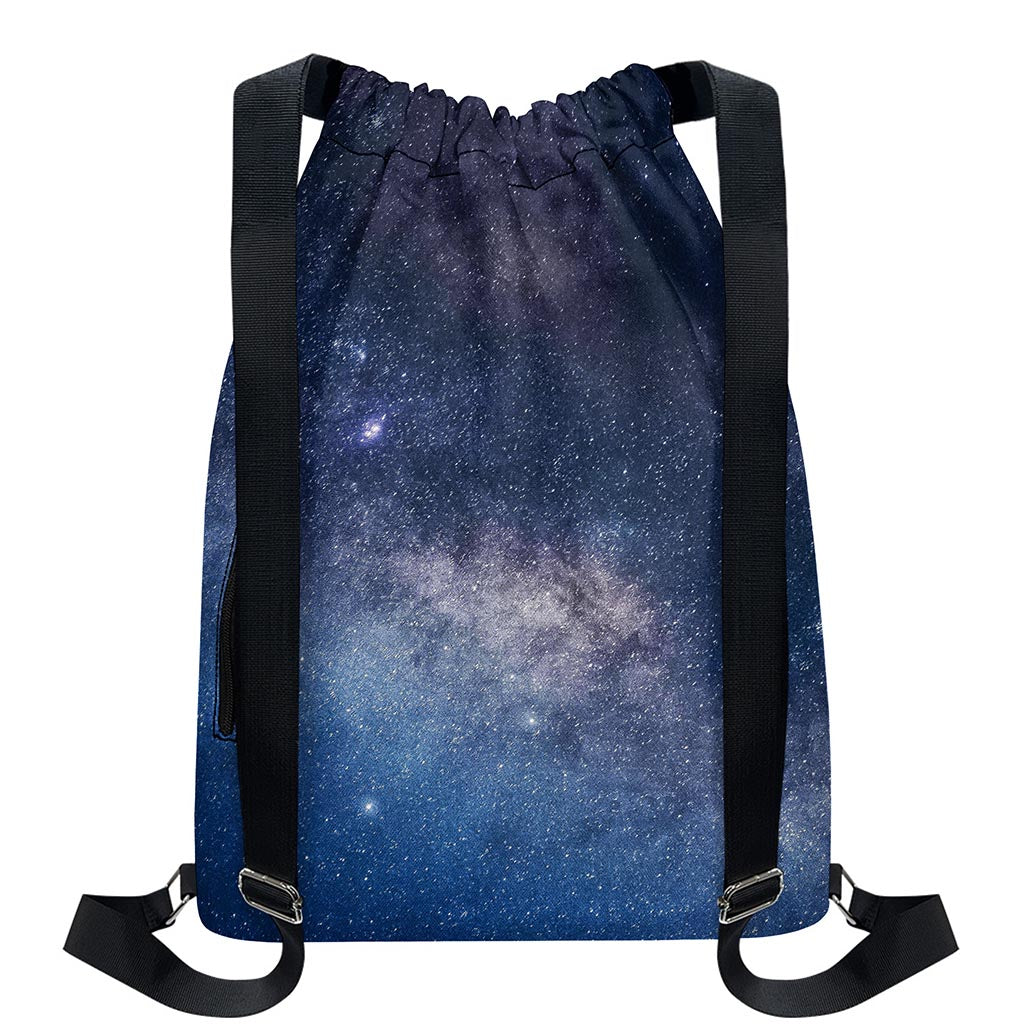 Dark Nebula Universe Galaxy Space Print Drawstring Backpack