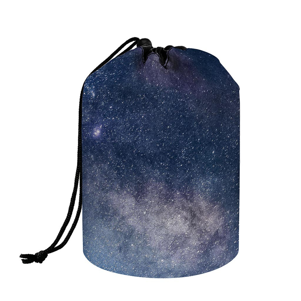 Dark Nebula Universe Galaxy Space Print Drawstring Makeup Bag
