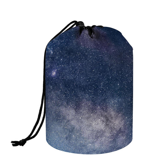 Dark Nebula Universe Galaxy Space Print Drawstring Makeup Bag