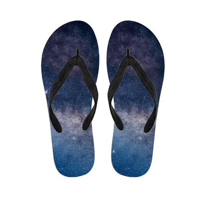 Dark Nebula Universe Galaxy Space Print Flip Flops