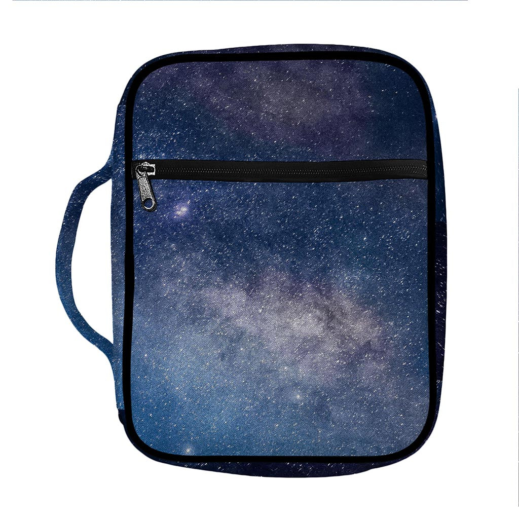 Dark Nebula Universe Galaxy Space Print Front Pocket Bible Bag
