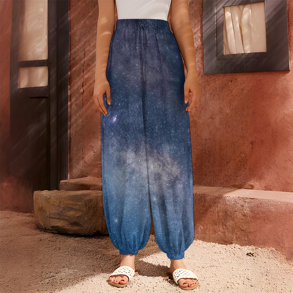 Dark Nebula Universe Galaxy Space Print Harem Pants