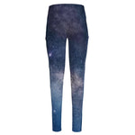 Dark Nebula Universe Galaxy Space Print High-Waisted Pocket Leggings
