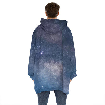Dark Nebula Universe Galaxy Space Print Hoodie Blanket