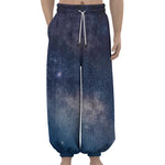 Dark Nebula Universe Galaxy Space Print Lantern Pants