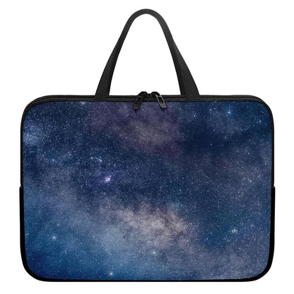 Dark Nebula Universe Galaxy Space Print Laptop Sleeve With Handle