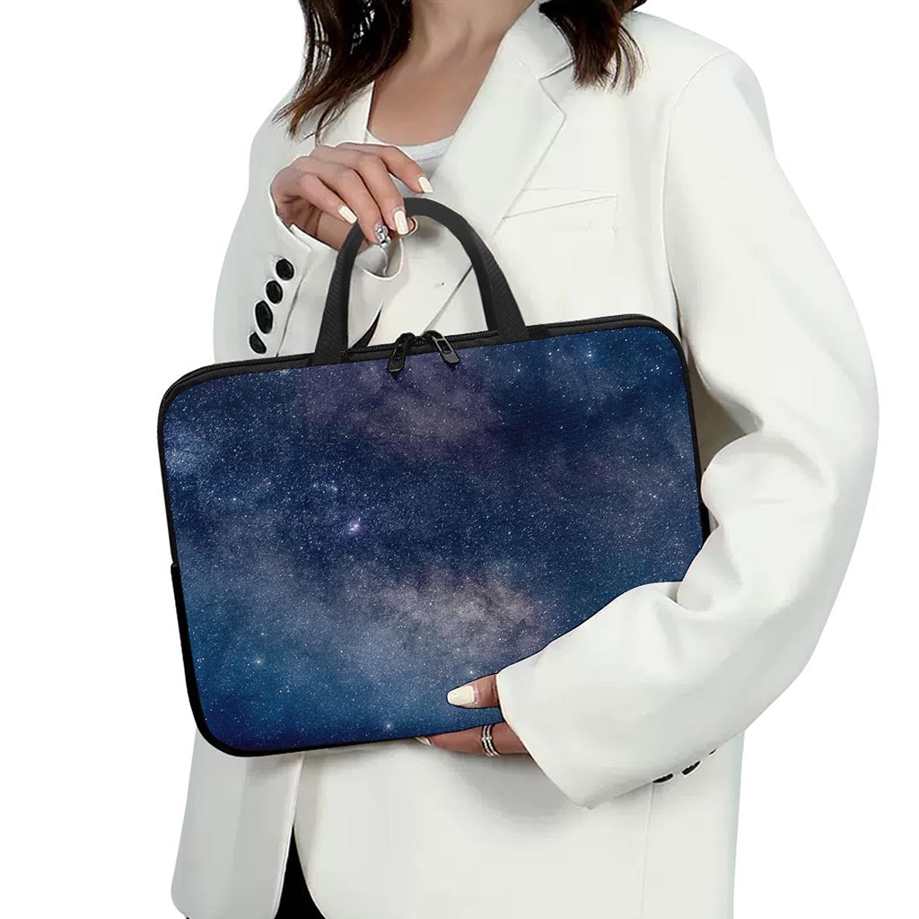 Dark Nebula Universe Galaxy Space Print Laptop Sleeve With Handle