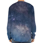 Dark Nebula Universe Galaxy Space Print Long Sleeve Baseball Jersey