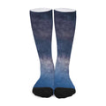 Dark Nebula Universe Galaxy Space Print Long Socks