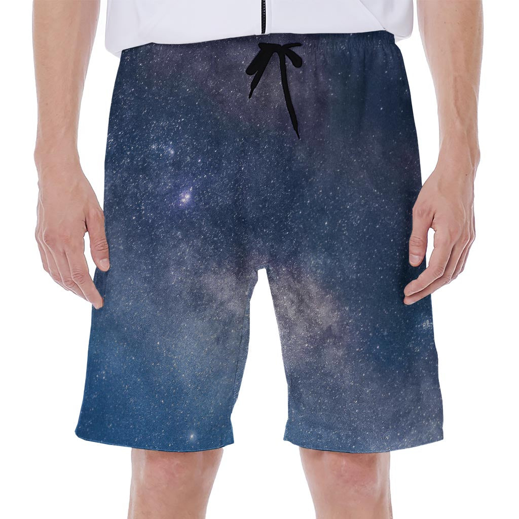 Dark Nebula Universe Galaxy Space Print Men's Beach Shorts