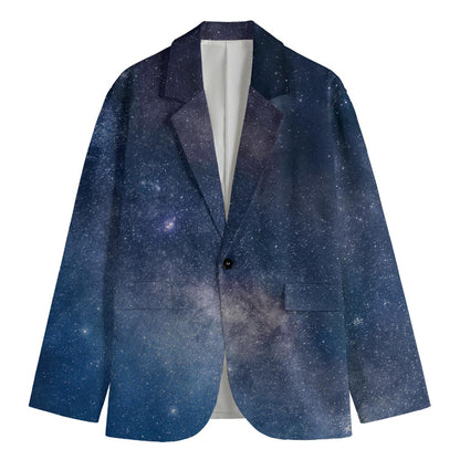 Dark Nebula Universe Galaxy Space Print Men's Blazer