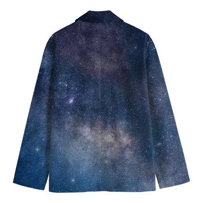 Dark Nebula Universe Galaxy Space Print Men's Blazer