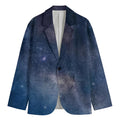 Dark Nebula Universe Galaxy Space Print Men's Cotton Blazer