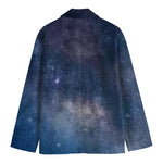 Dark Nebula Universe Galaxy Space Print Men's Cotton Blazer