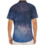 Dark Nebula Universe Galaxy Space Print Men's Deep V-Neck Shirt