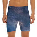 Dark Nebula Universe Galaxy Space Print Men's Long Boxer Briefs