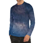 Dark Nebula Universe Galaxy Space Print Men's Long Sleeve Rash Guard