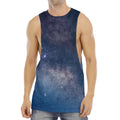 Dark Nebula Universe Galaxy Space Print Men's Muscle Tank Top