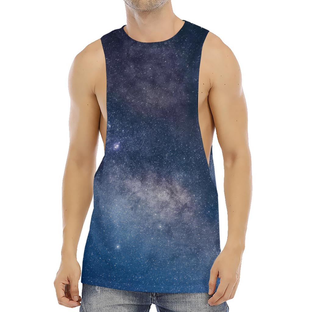 Dark Nebula Universe Galaxy Space Print Men's Muscle Tank Top