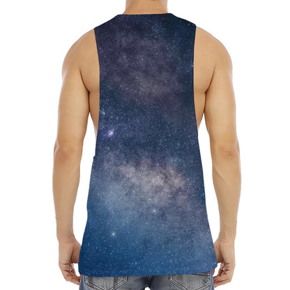 Dark Nebula Universe Galaxy Space Print Men's Muscle Tank Top