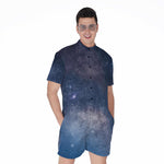 Dark Nebula Universe Galaxy Space Print Men's Rompers